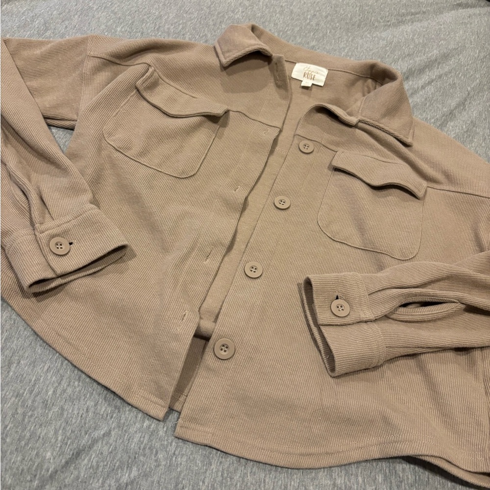 Soft Comfy Button Shirt Cardigan